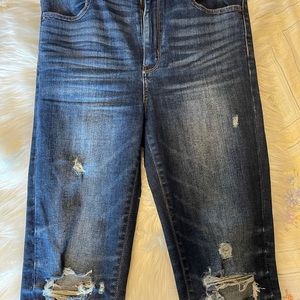 High Waisted Ripped Jeans